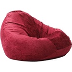 Pufrelax Пуф круша 520л. , Nirvana Gigant, Sour Cherry, Перящ се калъф, Пълнеж от Полистиролни перли, Гама Premium Rustic (PUF-G-NGG-PR-SCH)