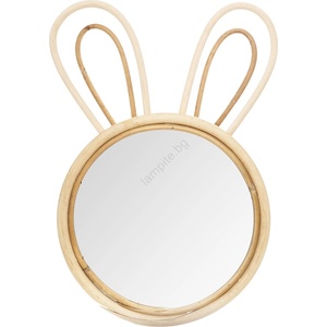 Atmosphera - Детско стенно огледало RABBIT 37x24 cm бамбук (P7142)