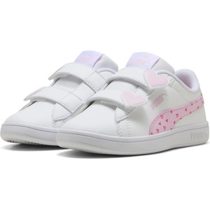 PUMA Детски маратонки Puma Smash 3.0 Velcro Trainers Childrens - White/Pink