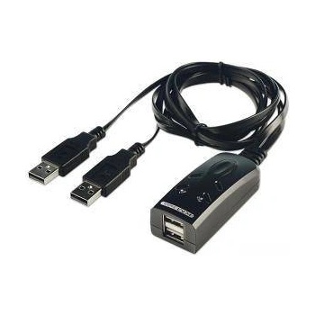LINDY 2портов LINDY USB KM превключвател Uniclass KM0077, LNY-32165