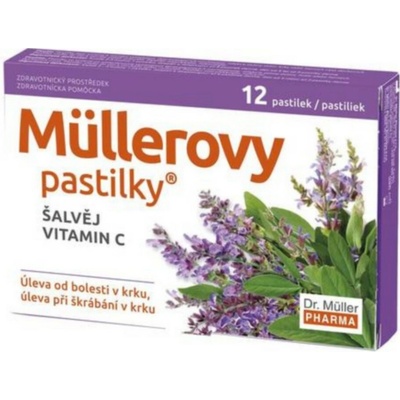 Dr.Muller Pastilky se šalvěji a vit.C 24ks