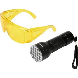 TOYA Комплект led uv фенер и очила vorel, 21 led (euro 82756)