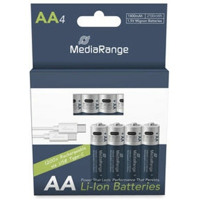 MediaRange Батерии литиеви MediaRange MRBAT161, AA, 1.5V, 1400mAh, 4бр. в опаковка (MRBAT161)