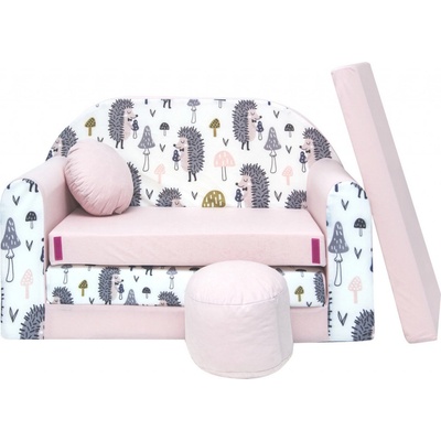 Ourbaby pink hedgedog Pohovka Dvoumístná 32859