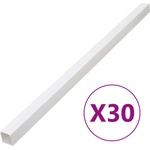 vidaXL Кабелен канал 100x60 мм 30 м PVC (155938)