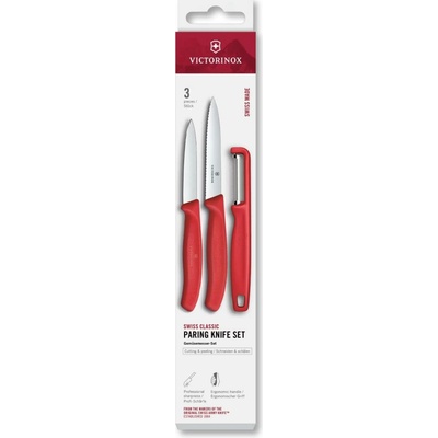 Victorinox Swiss Classic sada 3 ks červená plast
