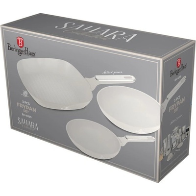 BERLINGERHAUS Sada pánví s titanovým povrchem 3 ks Sahara Marble Collection BH-8399