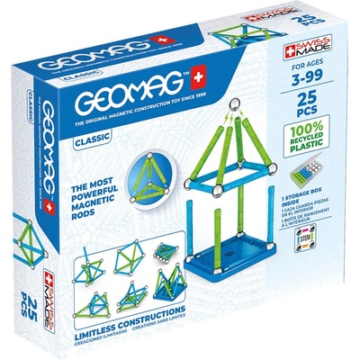 Geomag Mагнитен конструктор Geomag - Classic, 25 части (G275)