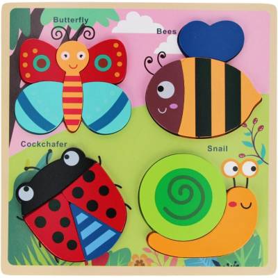 BAM BAM Дървен пъзел Bam Bam - Градина (541641)