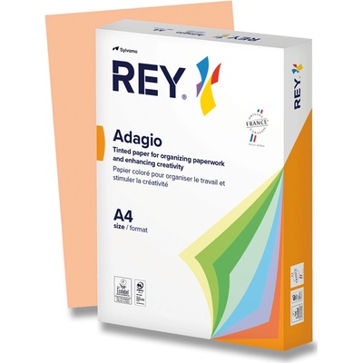 Kopírovací papier farebný A4 80 g Rey Adagio pastelovo lososová
