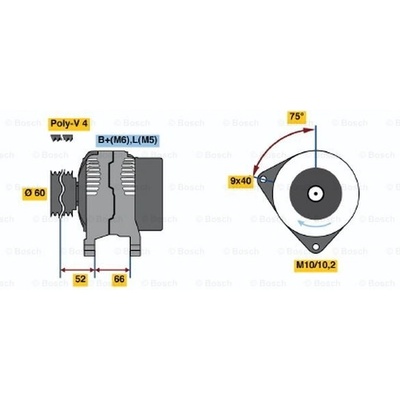 Generátor BOSCH 0 986 045 201