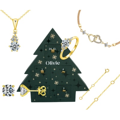 Olivie Adventní kalendář MOISSANITE GOLD 9877