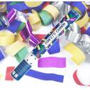 PartyDeco Vystreľovacie konfety farebné 40 cm