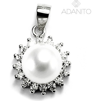 Meucci SP97P Stříbrný přívěsek s perlou a zirkónmi