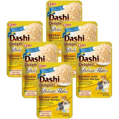 Dashi Delights Delicate Flakes Chicken & Cheese 6 x 40 g
