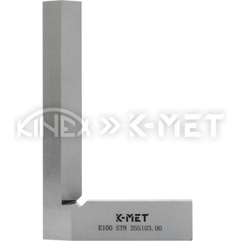 Kinex Прецизен прав ъгъл тип Е острие с пета К-МЕТ 4002, CSN 25 5103, Клас 00, 100x63 mm, ±0, 003 mm (4002)
