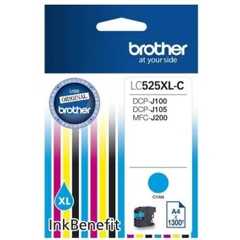 Image 1 of Brother LC-525 XL Cyan Ink Cartridge High Yield