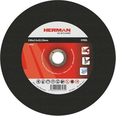 HERMAN Rezný kotúč na oceľ 230x2,5x22,23 mm AS-30 Classic