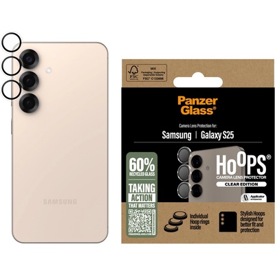 Panzer Стъклен протектор PanzerGlass за Samsung Galaxy S25, Hoops , за камера, Прозрачен