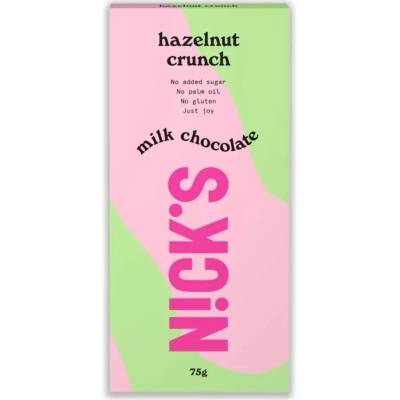 Nick's čokoláda s lískovými oříšky 75 g