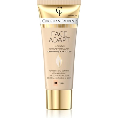 Christian Laurent Face Adapt хидратиращ фон дьо тен с изглаждащ ефект цвят 01 Ivory 30ml