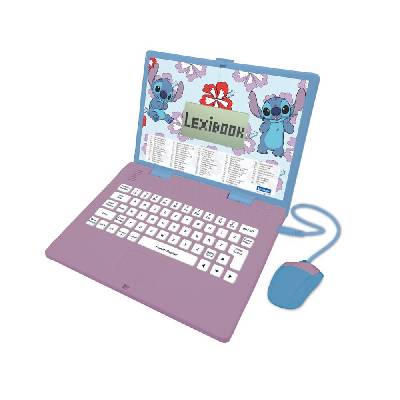 Disney Stitch Bilingual Educational Laptop English and French - образователен детски лаптоп играчка със 124 дейности (английски и френски език)
