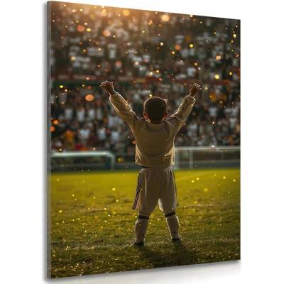 Obraz vítězné gesto malého fotbalisty - 80x120