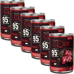 Wellness Core Dog 95% говеждо & броколи 6 x 400 г