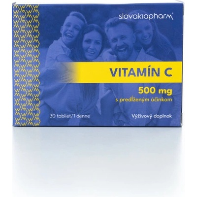 Slovakiapharm Vitamín C 500 mg s predĺženým účinkom 30 tabliet