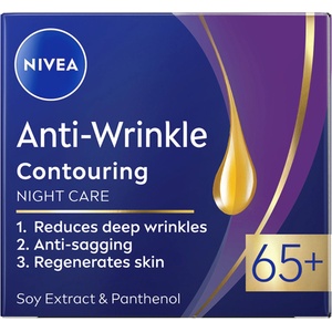 Nivea Anti-Wrinkle Контуриращ нощен крем, 65+, 50 ml
