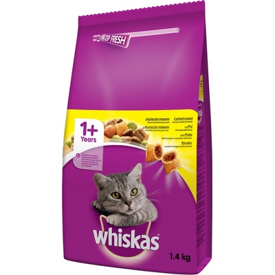 Whiskas Adult s kuracím mäsom 1,4 kg