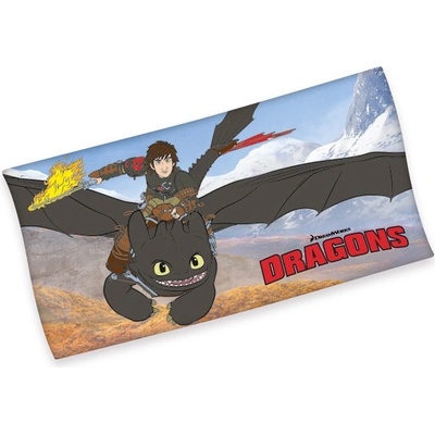 Dětská osuška Herding Jak vycvičit draka froté 75 x 150 cm