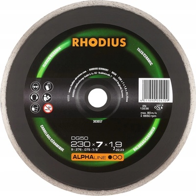 Diamantový kotouč DG50 115x5x1.6 ALPHA RHODIUS