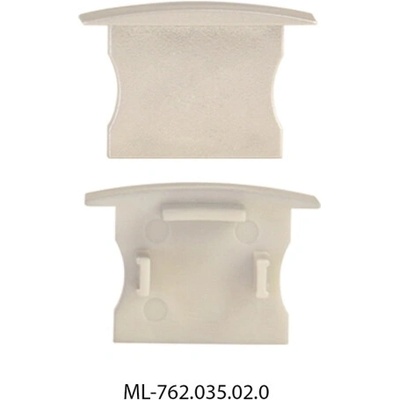 ML-762.035.02.0 Koncovka pro AC bez otvoru, stříbrná barva, 1ks
