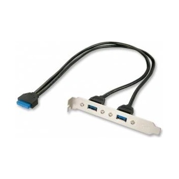 LINDY 2 Port USB 3.0 PC Back Plate - USB panel - USB to 20 pin IDC