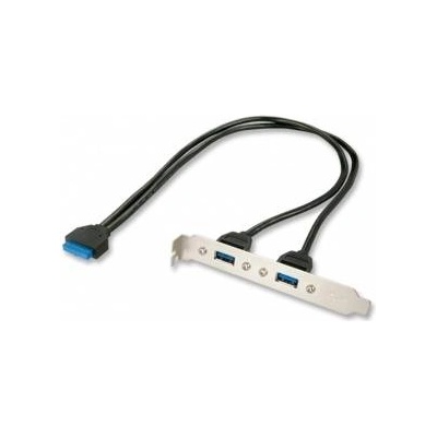 LINDY 2 Port USB 3.0 PC Back Plate - USB panel - USB to 20 pin IDC