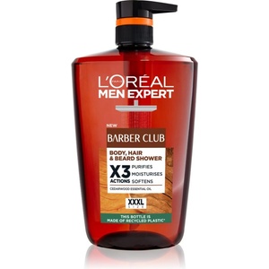 L'Oréal Men Expert Barber Club душ-гел за мъже за коса, брада и тяло 1000ml