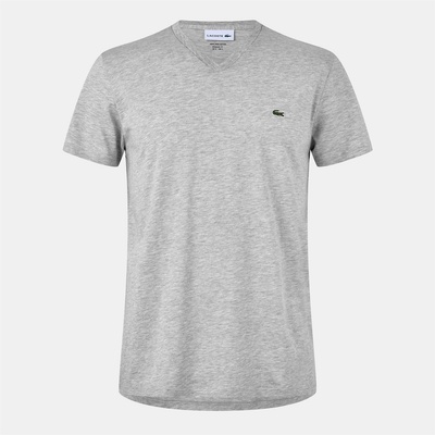 Lacoste Тениска Lacoste Men's V Neck T-Shirt - Silver Chine
