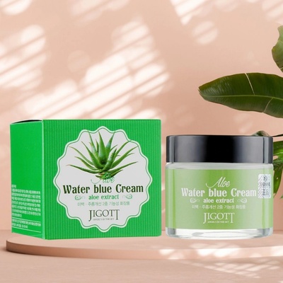 Jigott Aloe Water Blue Cream Zklidňující krém s extraktem z aloe 70 ml