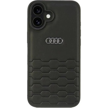 Audi Synthetic Leather iPhone 16 Plus 6.7" black/black hardcase AU-TPUPCIP16M-GT/D2-BK (6955250228435)