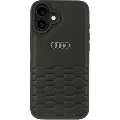 Audi Synthetic Leather iPhone 16 Plus 6.7" black/black hardcase AU-TPUPCIP16M-GT/D2-BK (6955250228435)