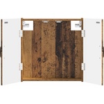 vidaXL Кабинет за дартборд HAARLEM Старо дърво 52, 5 x 10, 5 x 53, 5 см (896893)