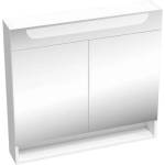 RAVAK Classic II - Шкаф огледало с LED осветление, 80x14x76 см, 2 врати, бял гланц X000001471 (X000001471)