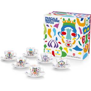illy Art Collection: PASCALE M. TAYOU 2022 чаши за еспресо с чинийки 6 x 60 мл