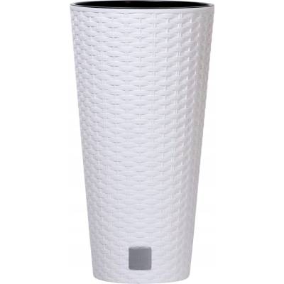 Prosperplast Kvetináč plast biely 47,6 x 25 x 47,6 cm