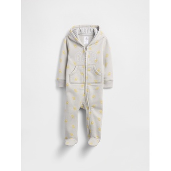 GAP Бебешки гащеризон с лого GAP GAP | Siv | Момчешки | 0-3 месеца