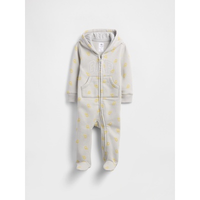 GAP Бебешки гащеризон с лого GAP GAP | Siv | Момчешки | 0-3 месеца