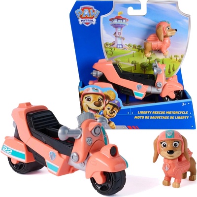 Paw Patrol Spinmaster Liberty RettungsMotorrad mit Sammelfigur