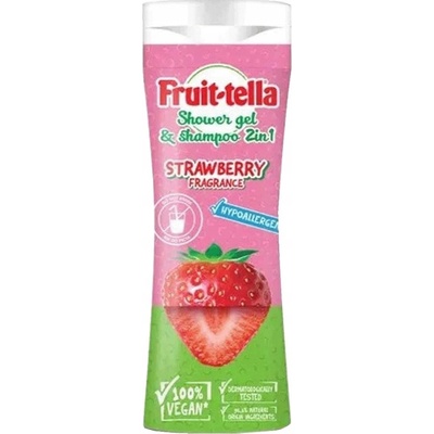 Fruittella 2v1 sprchový gél a šampón Jahoda 300 ml