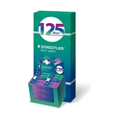 STAEDTLER Гума за дисплей, STAEDTLER „Mars Plastic 526, 125 години, синьо-зелено-лилаво 52650MCA4 (52650MCA4)